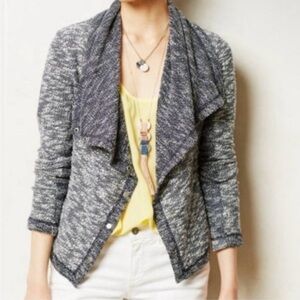 Anthropologie Saturday Sunday Marled Snap Cardigan